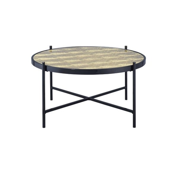 ACME Bage II Coffee Table in Black and Glass