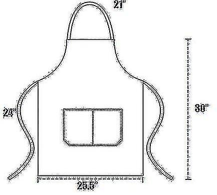 12pcs Plain Bib Aprons With 2 Pockets Unisex Commercial Apron Bulk