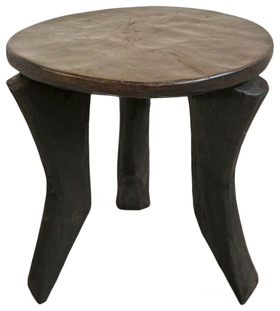 Consigned Abiola Ivory Coast Stool   Rustic   Accent And Garden Stools   by Design Mix Furniture  Houzz