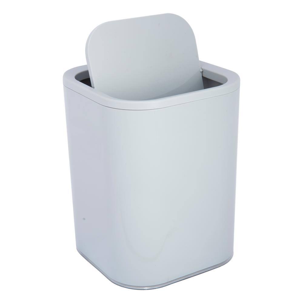 Bath Bliss 8L Acrylic Waste Bin in Grey 27035-GREY