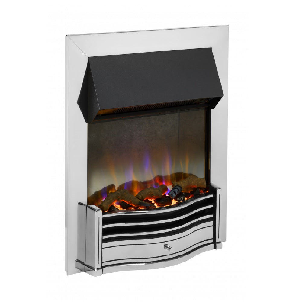 Dimplex DMF20CH Dumfries Chrome Optiflame 3D Electric Inset Fire 2kW