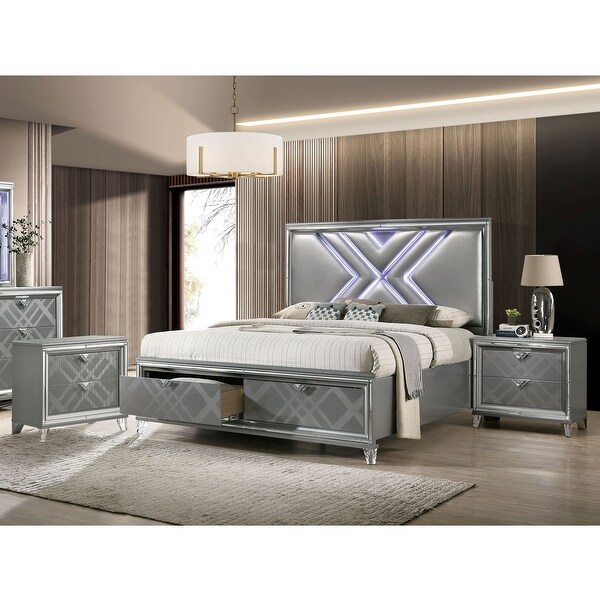 Furniture of America Bel Air 3-piece Bedroom Set with 2 Nightstands - - 32580012