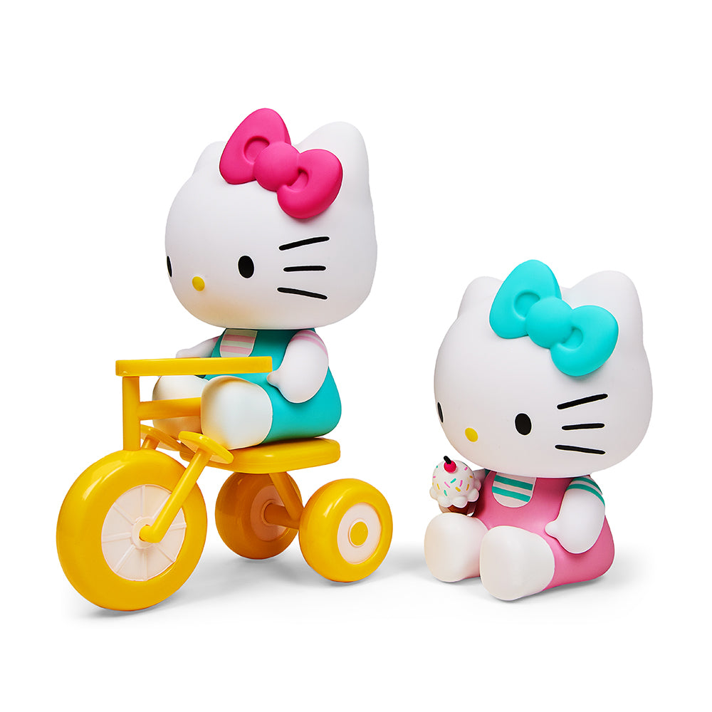 Hello Kitty® Tricycle and Ice Cream Play Theme 4.5” Vinyl Figure 2-Pack Set by Kidrobot