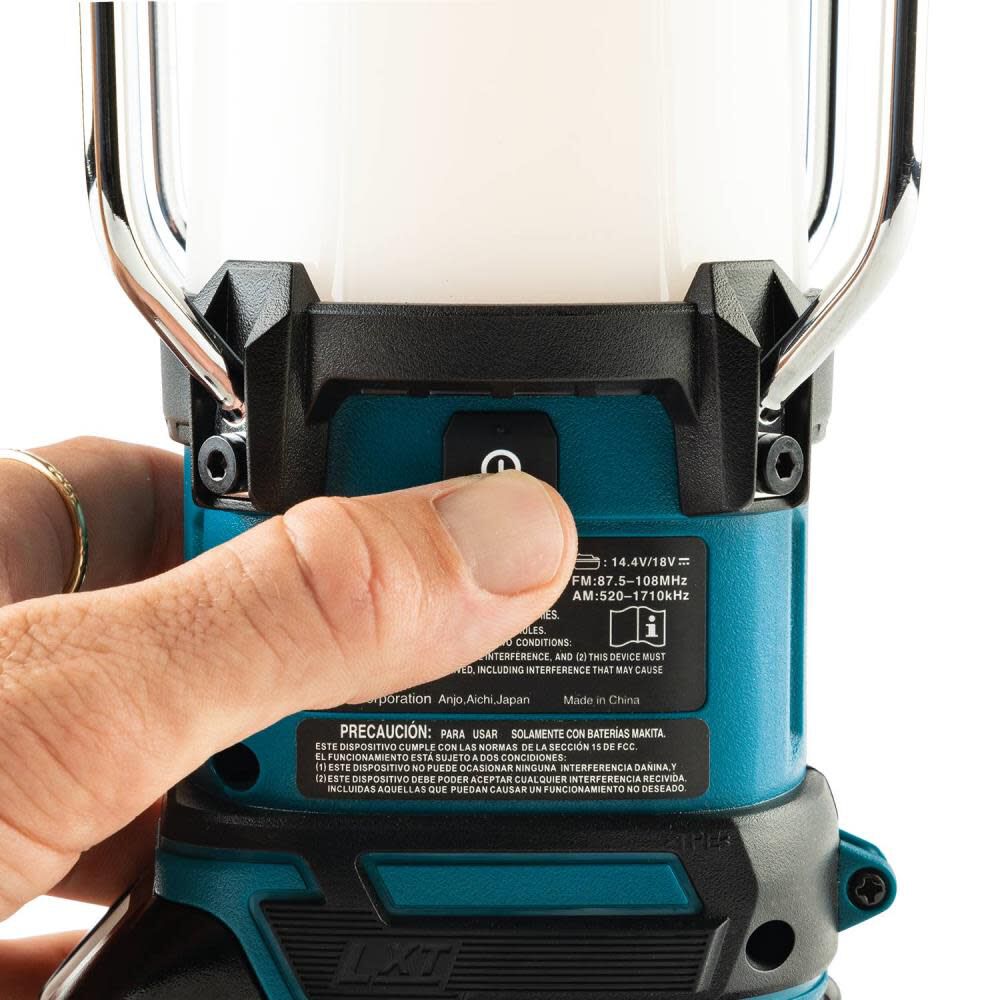 Makita 18V LXT Lantern with Radio Cordless Bare Tool XRM12 from Makita