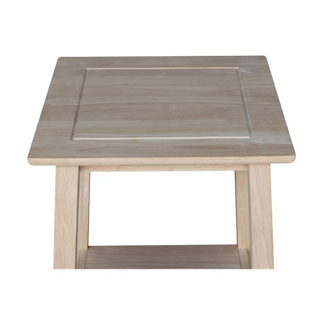 Bombay Tall End Table Unfinished International Concepts