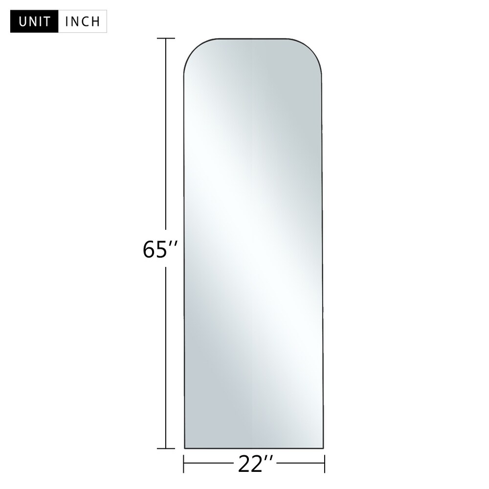 Iron Arch Top Bathroom Mirror Full Length Wall Mirror