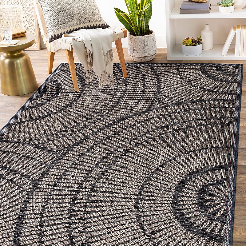 World Rug Gallery Abstract Indoor Outdoor Area Rug