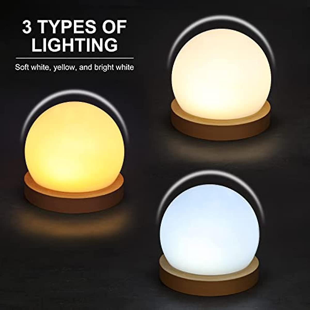 Dimmable Bedside Lamp Led Night Light Usb Desk Light Lighting Color Adjustable For Kids Children S Room Stair Hallway Bedroom (sphere)