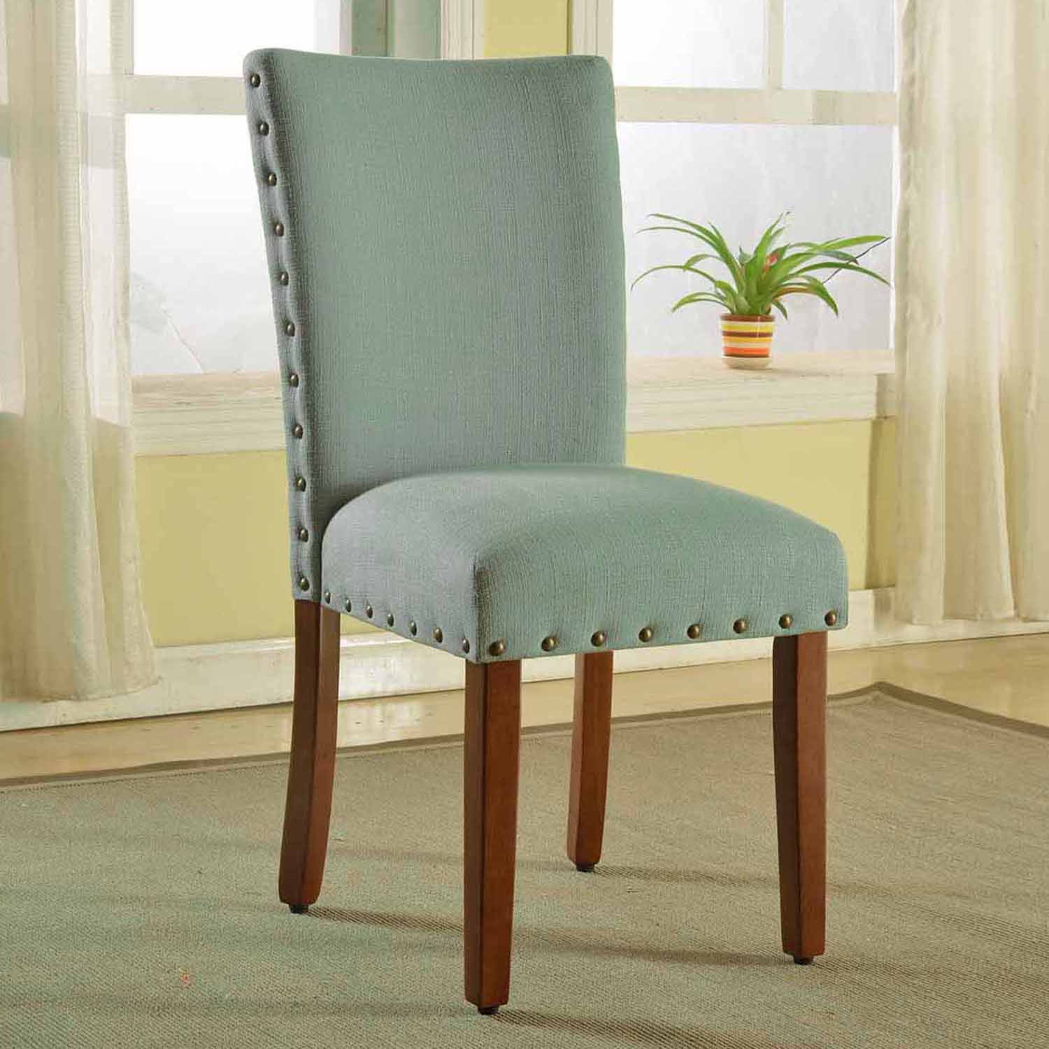 HomePop Nailhead Parsons Dining Chair 2-piece Set