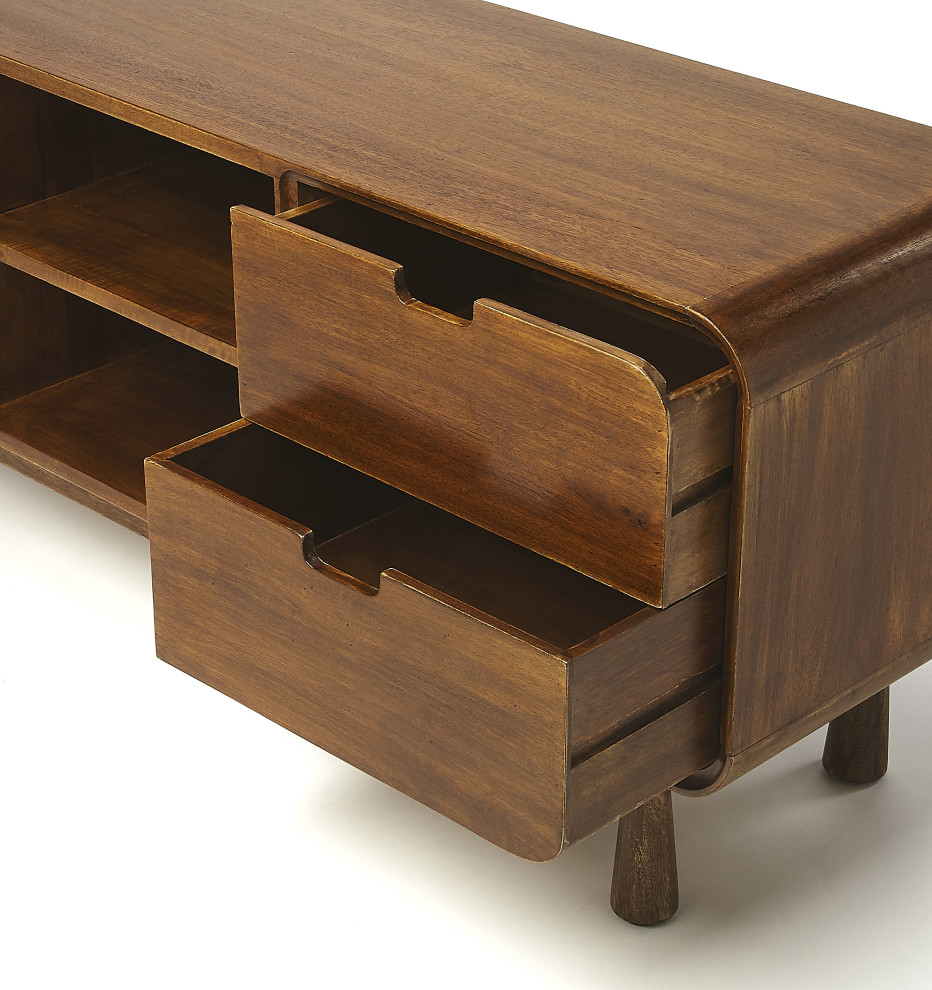 Drayton Modern Wood Entertainment Console  5328140   Midcentury   Entertainment Centers And Tv Stands   by HedgeApple  Houzz