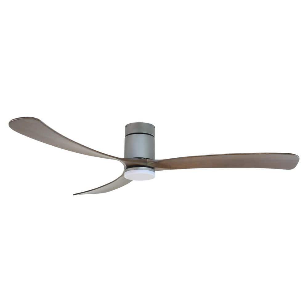 FORNO VOCE Curva 72 in Titanium Body and Black Walnut Wood Blade Voice Activated Smart Ceiling Fan