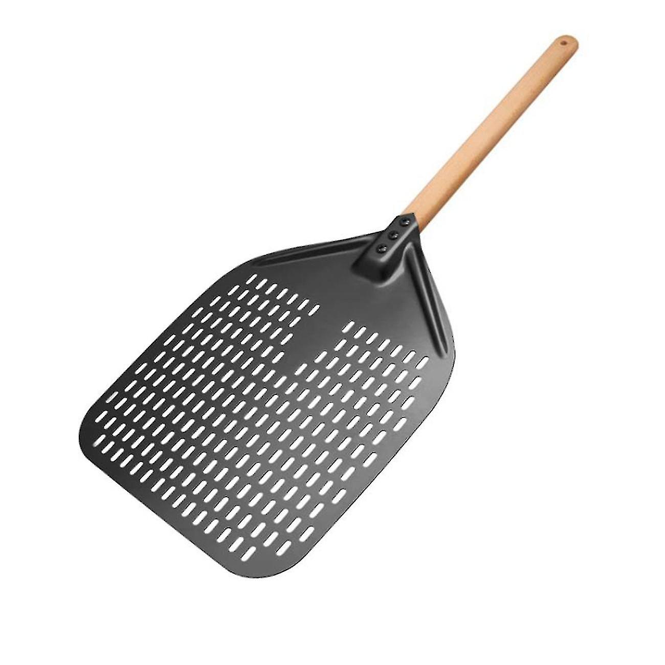 Pizza ，perforated Pizza Shovel，rectangular Pizza Turning Spatula With Detachable，for 12-inch Pizza