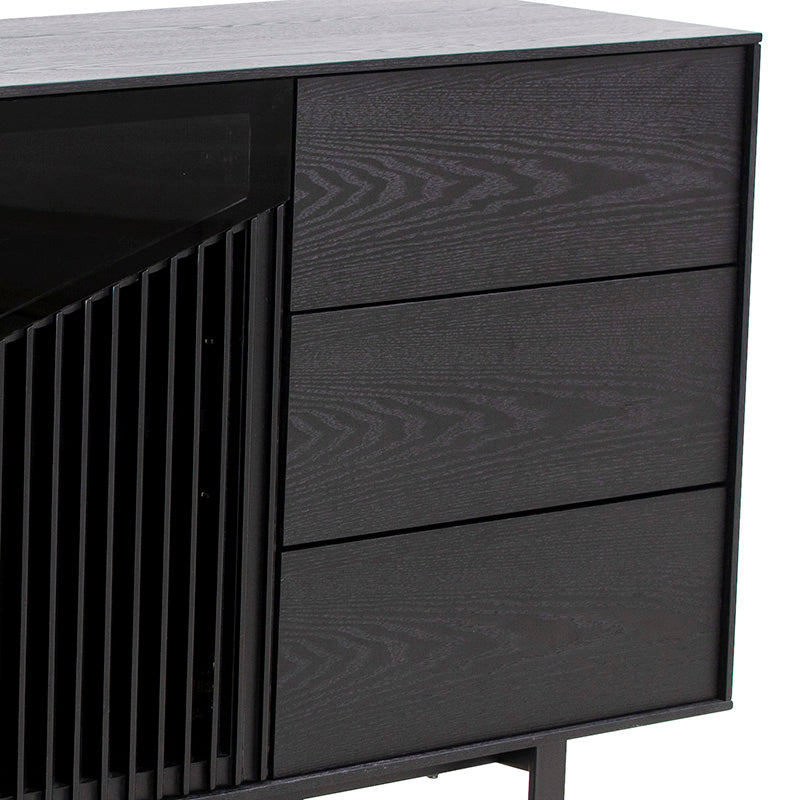 MONTANA Sideboard Buffet 160cm - Black Ash