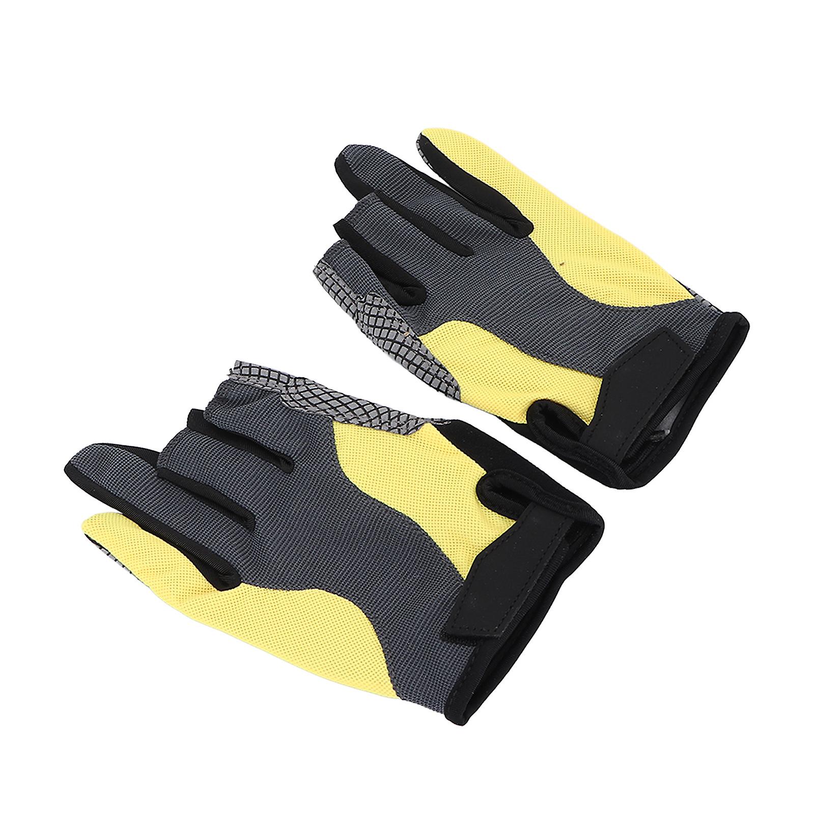 Fishing Gloves Outdoor Riding Boating Non Slip Wear Resistant Sports Fishing Fingerless Glovesxl