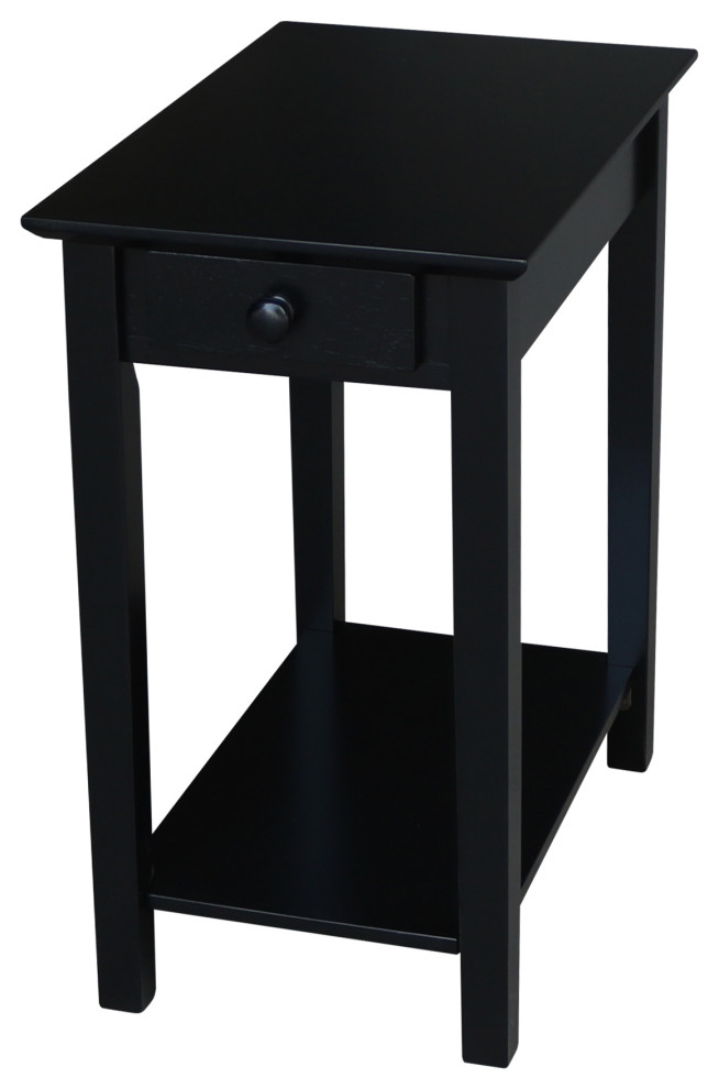 Narrow End Table   Transitional   Side Tables And End Tables   by International Concepts  Houzz