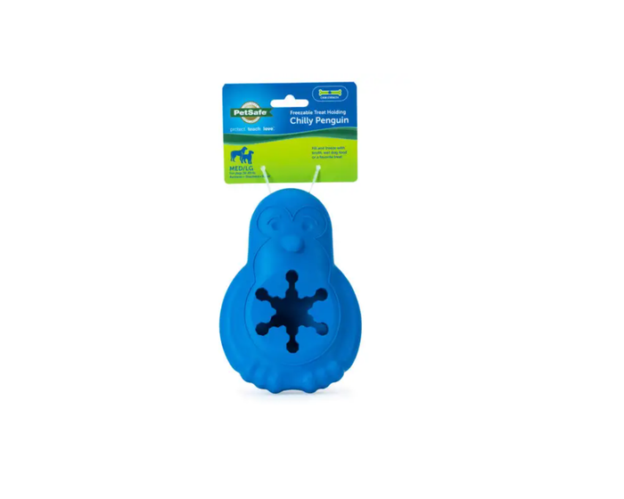 PetSafe Freezable Treat Holding Chilly Penguin， Medium/Large