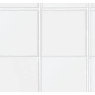 Aquatic Everyday Smooth Tile 60 in. x 36 in. x 76 in. 1-Piece Bath and Shower Kit with Right Drain in White 6036STR-WHHD