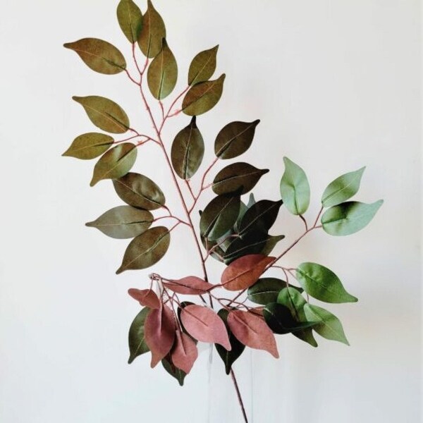 Capensia Ficus Leaf Spray Faux Plants And Trees