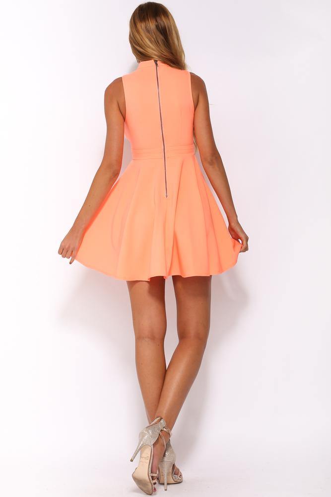 On Point Dress Neon Orange