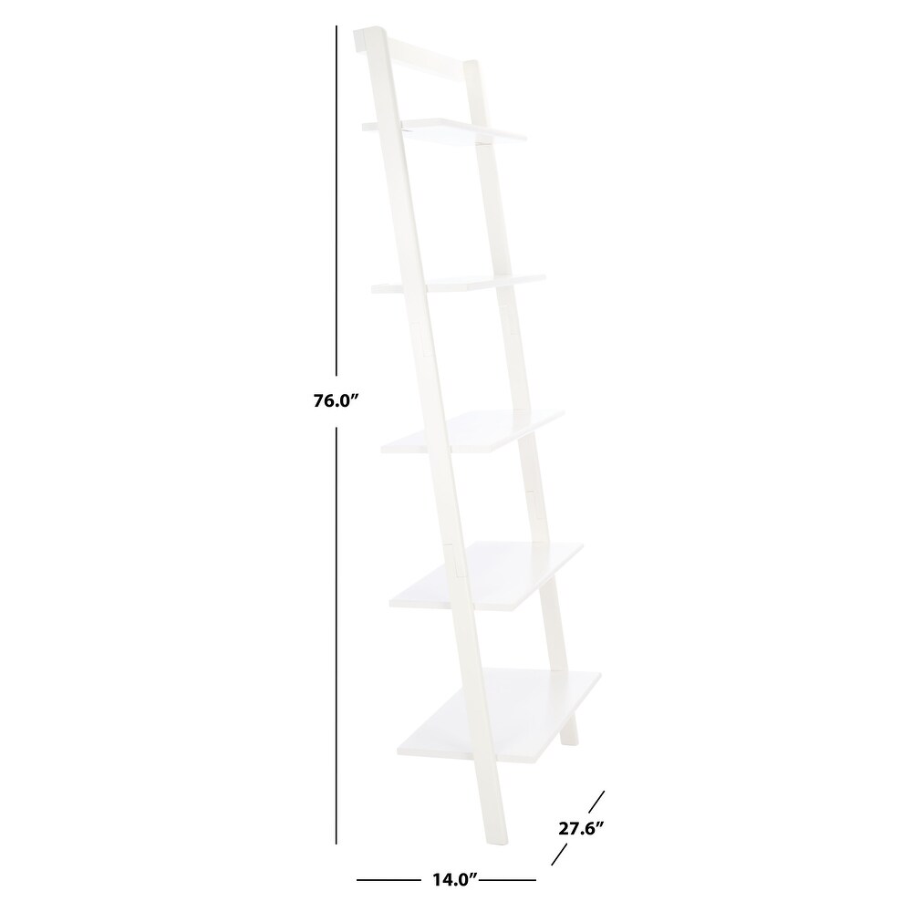 SAFAVIEH Cullyn 5 Tier Leaning Etagere Bookcase   27.6\