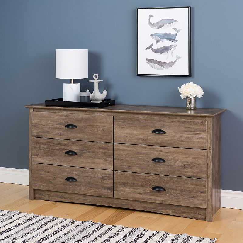 Prepac Salt Spring 6-Drawer Dresser