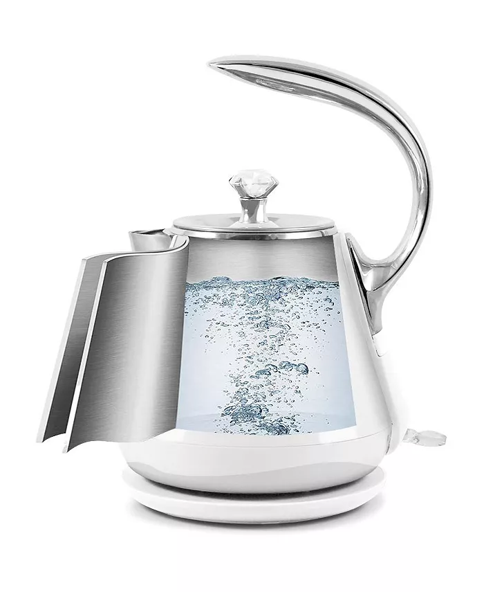 Elite Platinum 1.2L Cool-Touch Stainless Steel Electric Kettle White