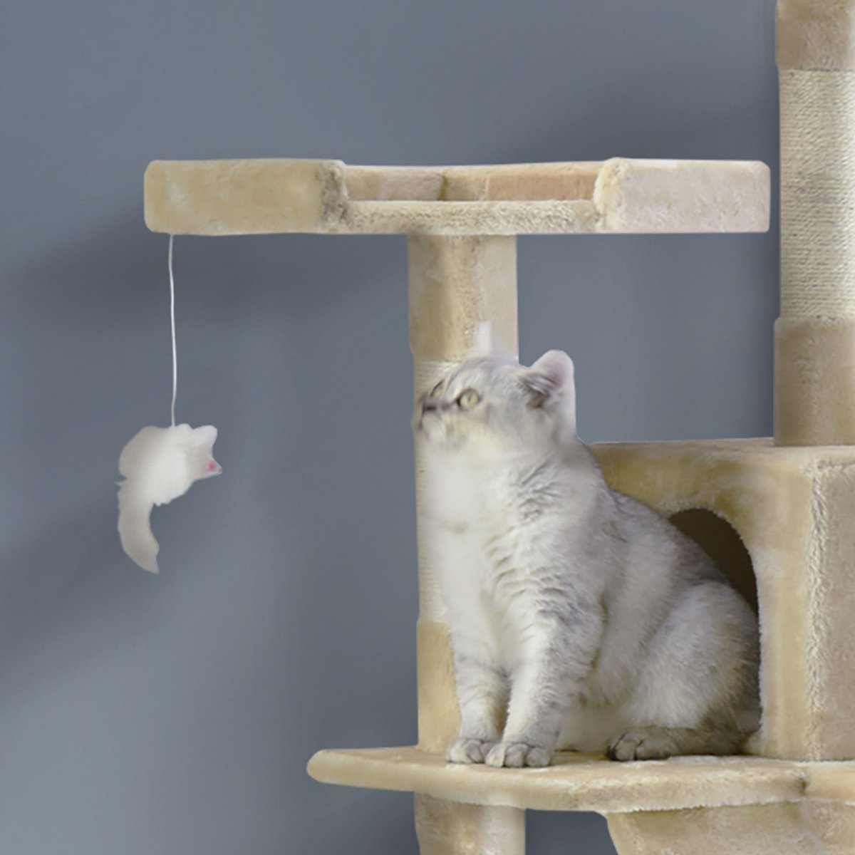 Go Pet Club 72-in Faux Fur Cat Tree and Condo