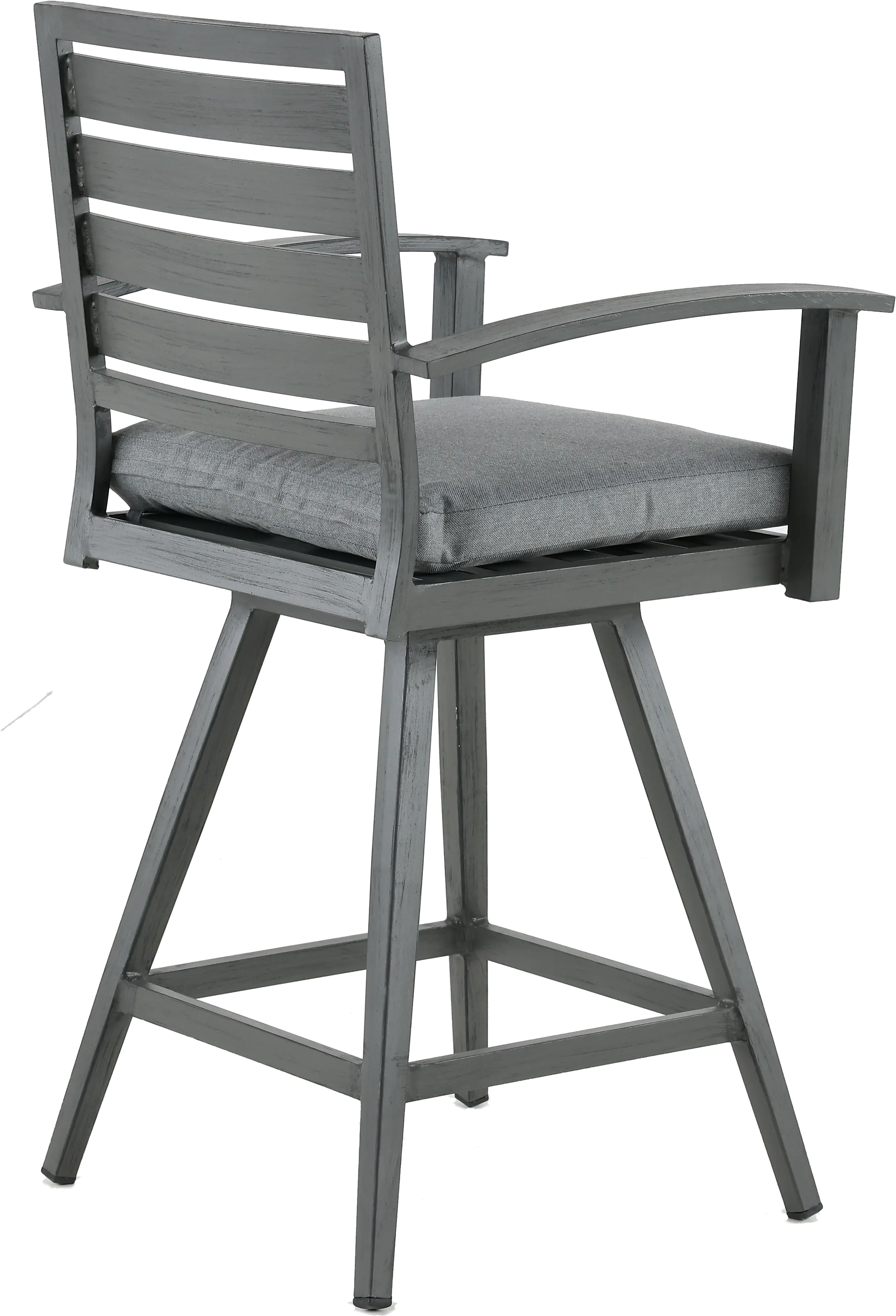 West Lake Gray Patio Swivel Chair