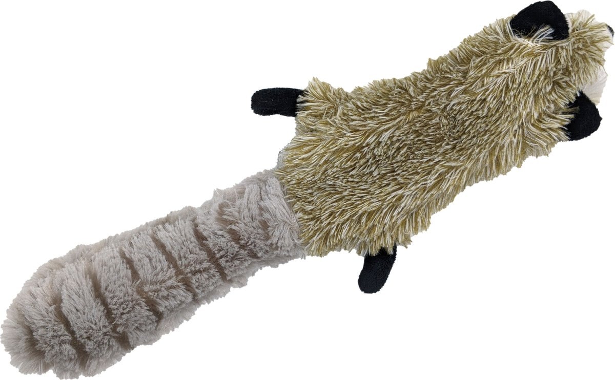 Ethical Pet Flippin' Skinneeez Racoon Exercise Cat Toy with Catnip， Assorted