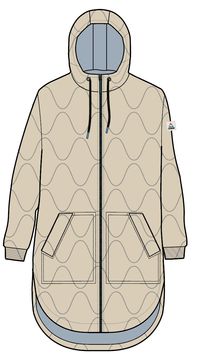 Flora 2.0 Long Recycled Insulated Parka - White Pepper