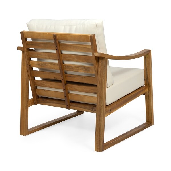 Samwell Acacia Wood Outdoor Chat Set by Christopher Knight Home