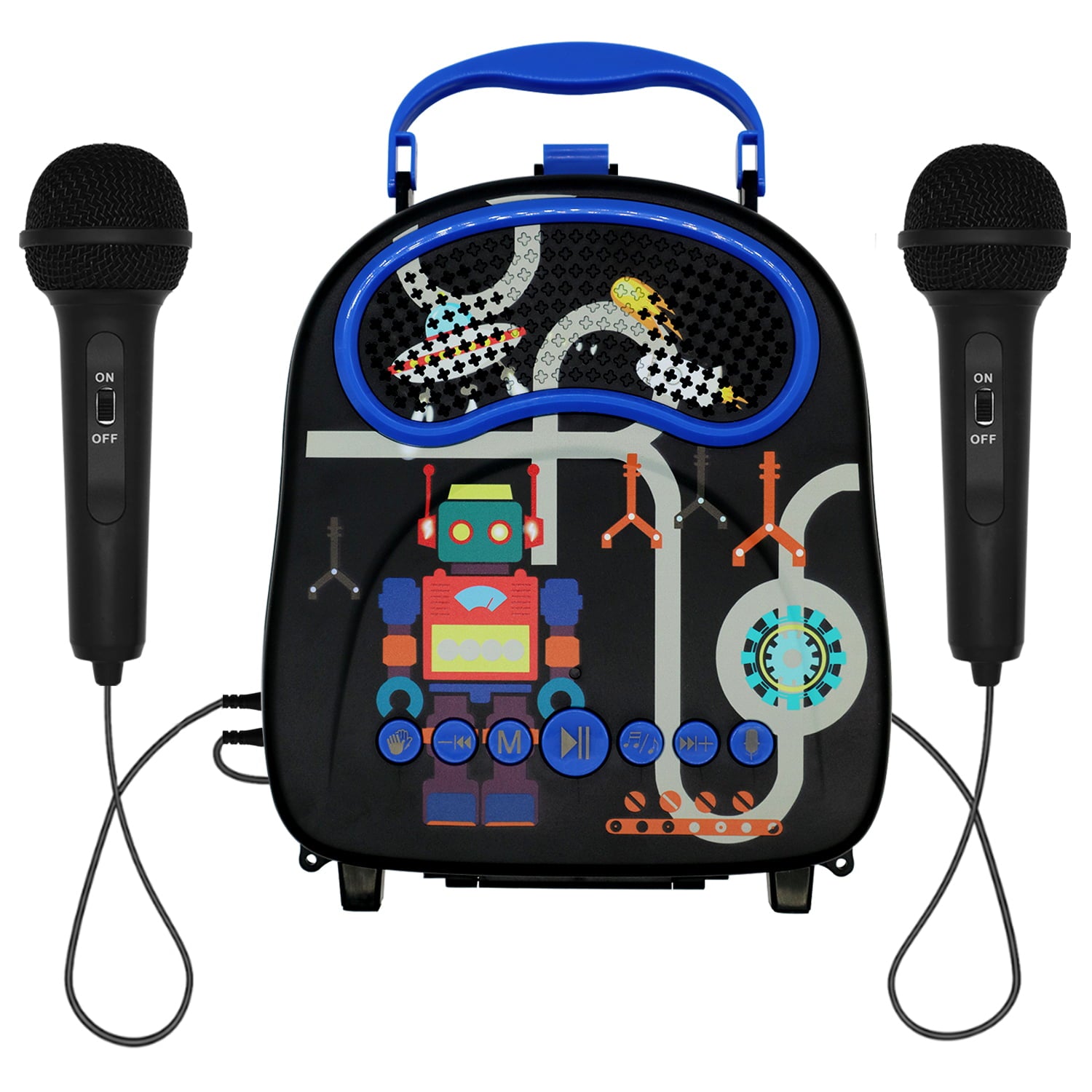 Kids Karaoke Machine for Boys Girls with 2 Microphones Portable Toddler Singing Machine Bluetooth Children Karaoke Toy Speaker Gift for Birthday Festival