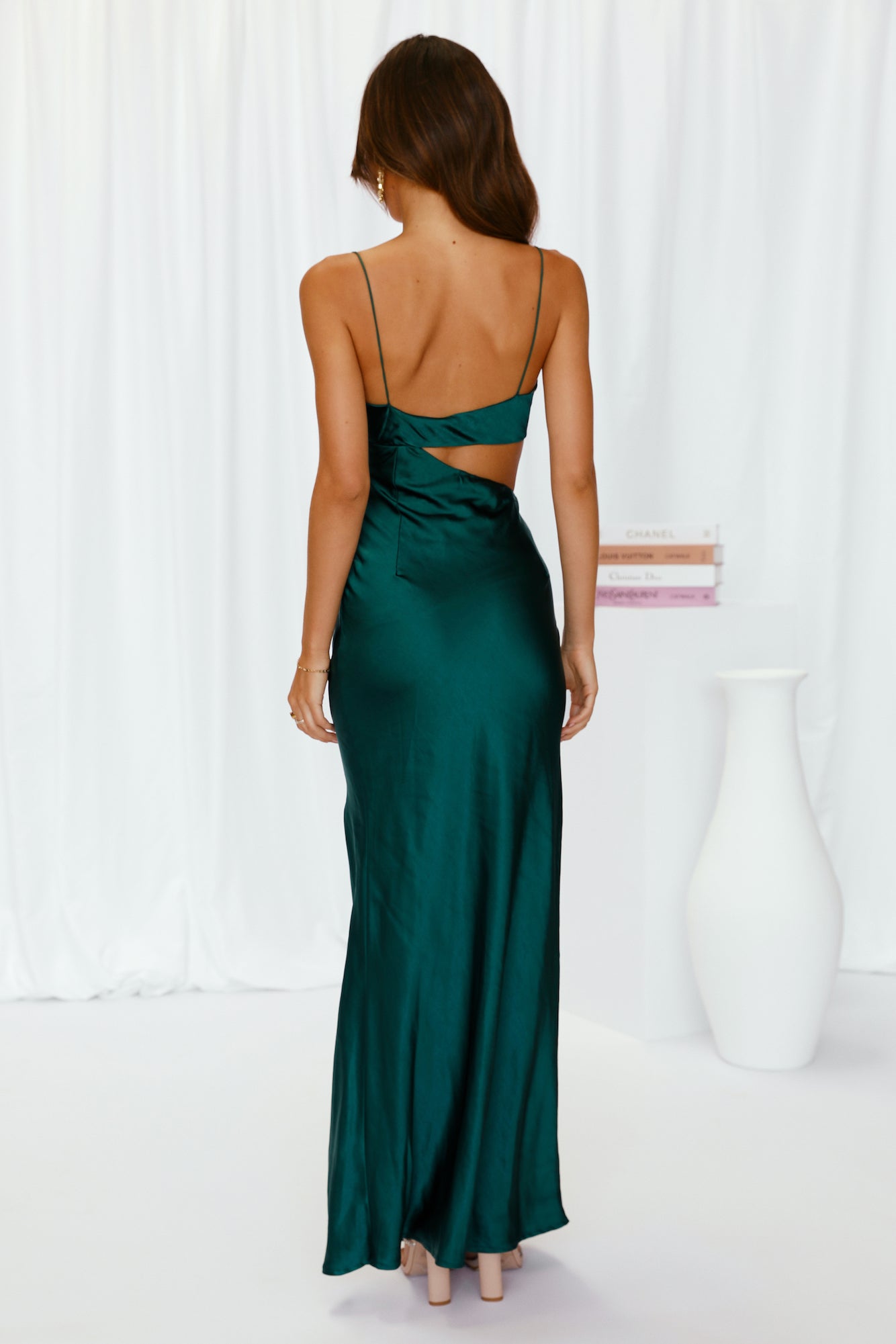 Oceanic Eyes Maxi Dress Dark Green