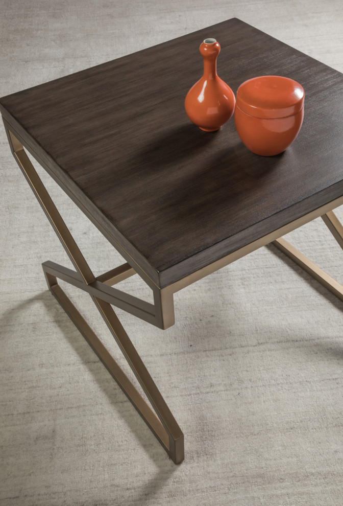 Edict Square End Table   Transitional   Side Tables And End Tables   by Lexington Home Brands  Houzz