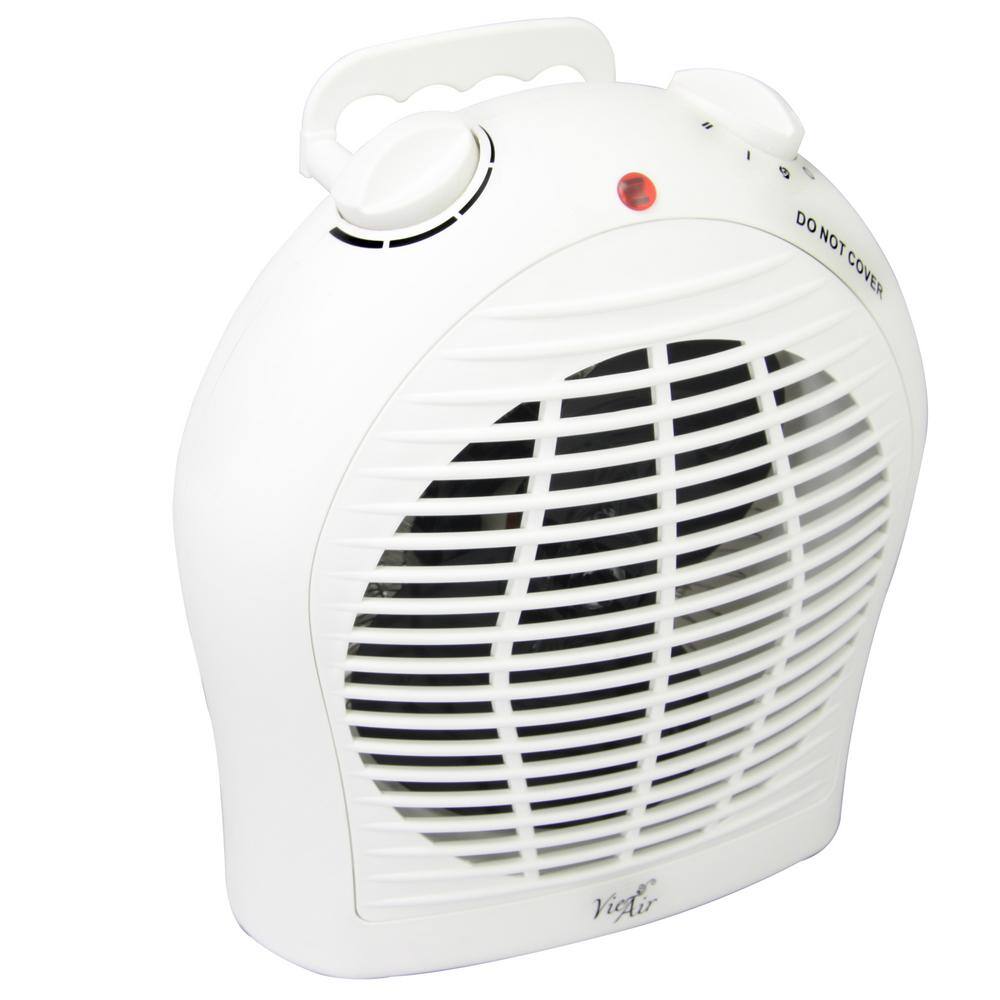 Vie Air 1500-Watt 2-Settings Electric Portable Fan Heater with Adjustable Thermostat 985100344M