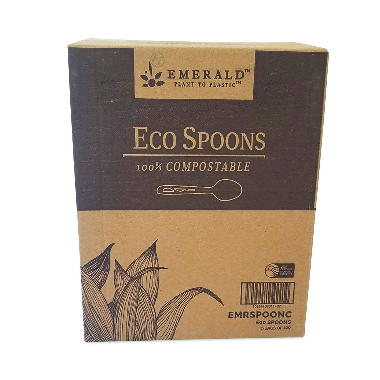 Plant to Plastic Compostable Cutlery by Emeraldandtrade; DFDPME01140