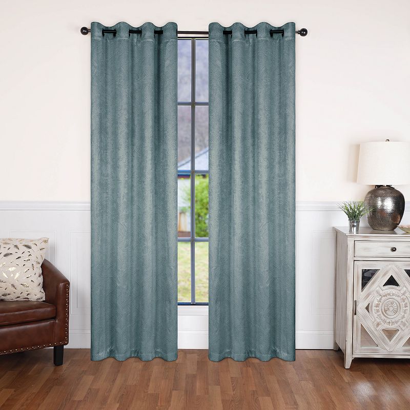 Superior Waverly 2-Pack Insulated Thermal Blackout Grommet Window Curtain Set