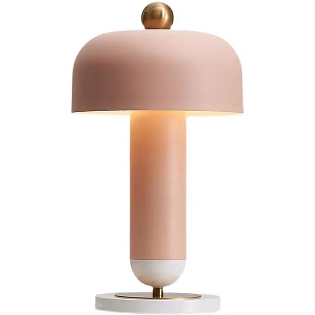 LED Desk Lamp Home Office Modern E27 Table Lamp Metal Pink Or Blue Reading Light Decoration Table Lamp For Bedroom Living Room