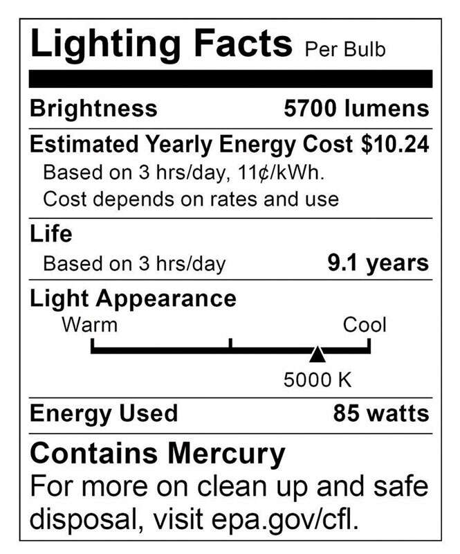 Satco HI-PRO 85 W T5 4.31 in. D X 9.97 in. L CFL Bulb Natural Light Specialty 5000 K 1 pk