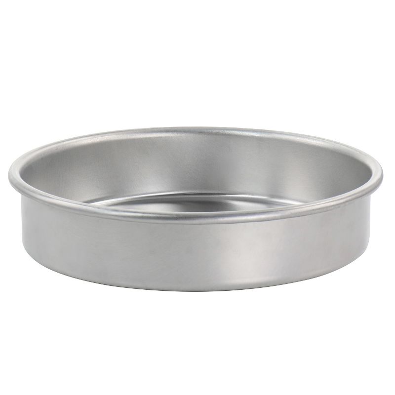 Oster Cocina Baker's Glee 9 Inch Aluminum Round Cake Pan in Silver