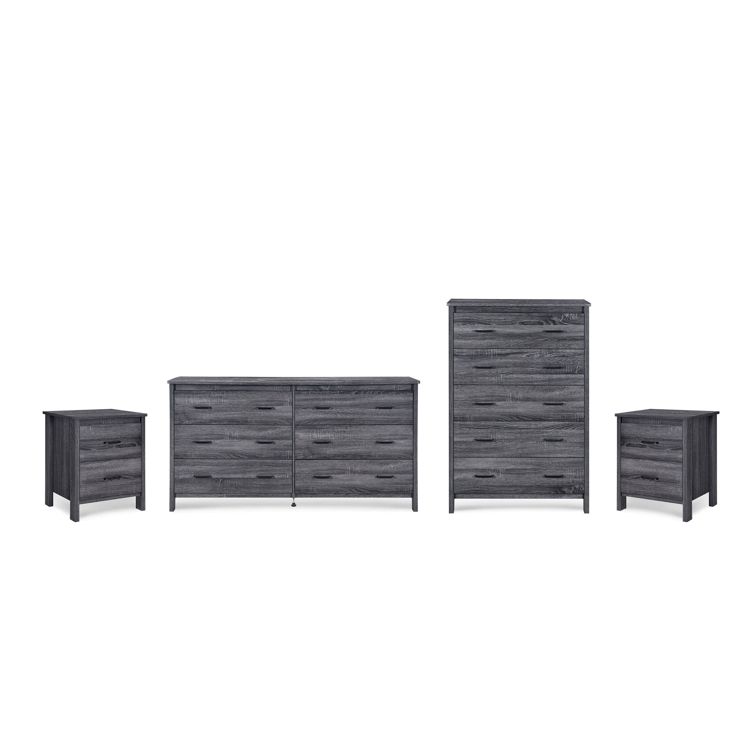 Titeca Contemporary 4 Piece Dresser and Nightstand Set