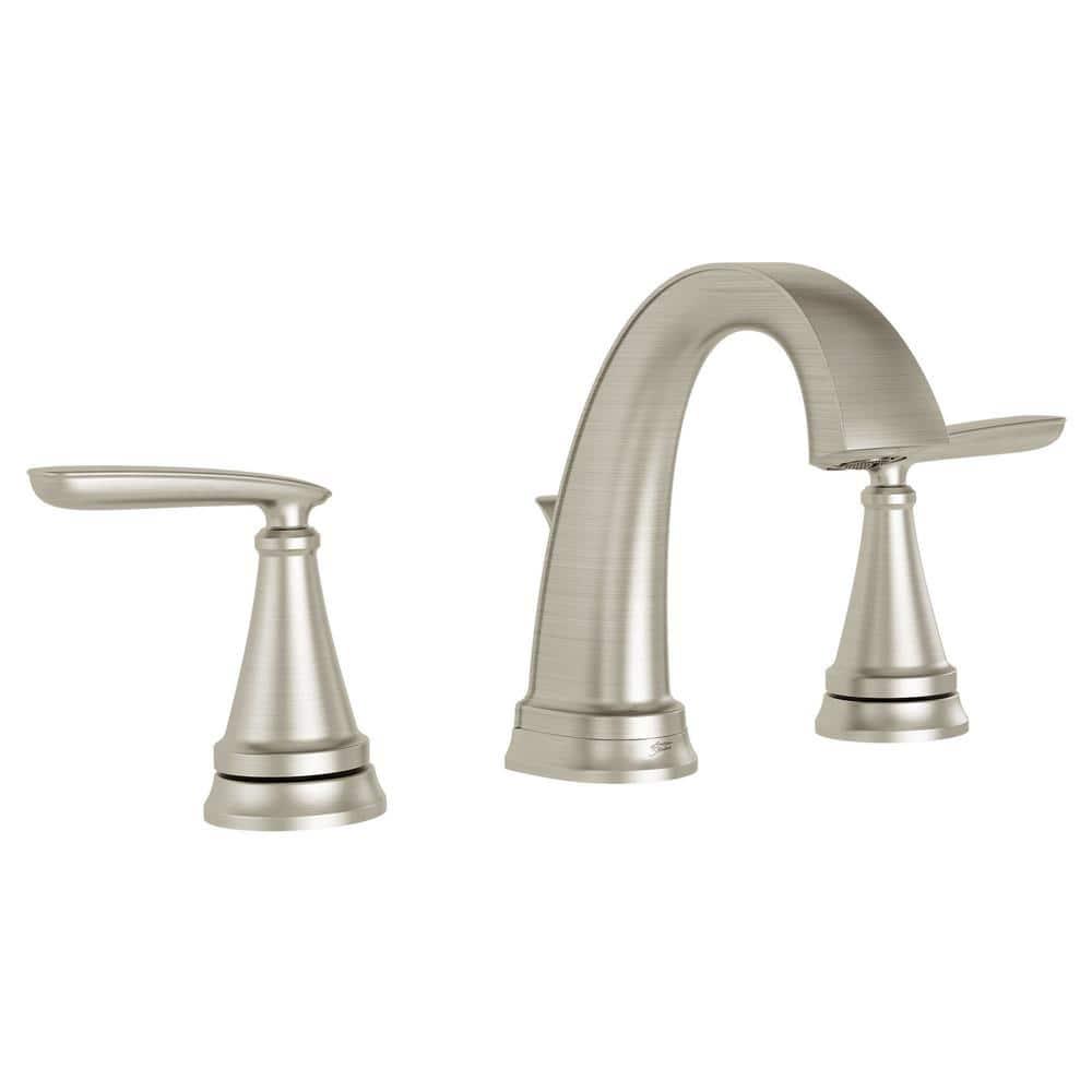 American Standard Somerville 8 in Widespread 2Handle Bathroom Faucet with PopUp Drain in Brushed Nickel