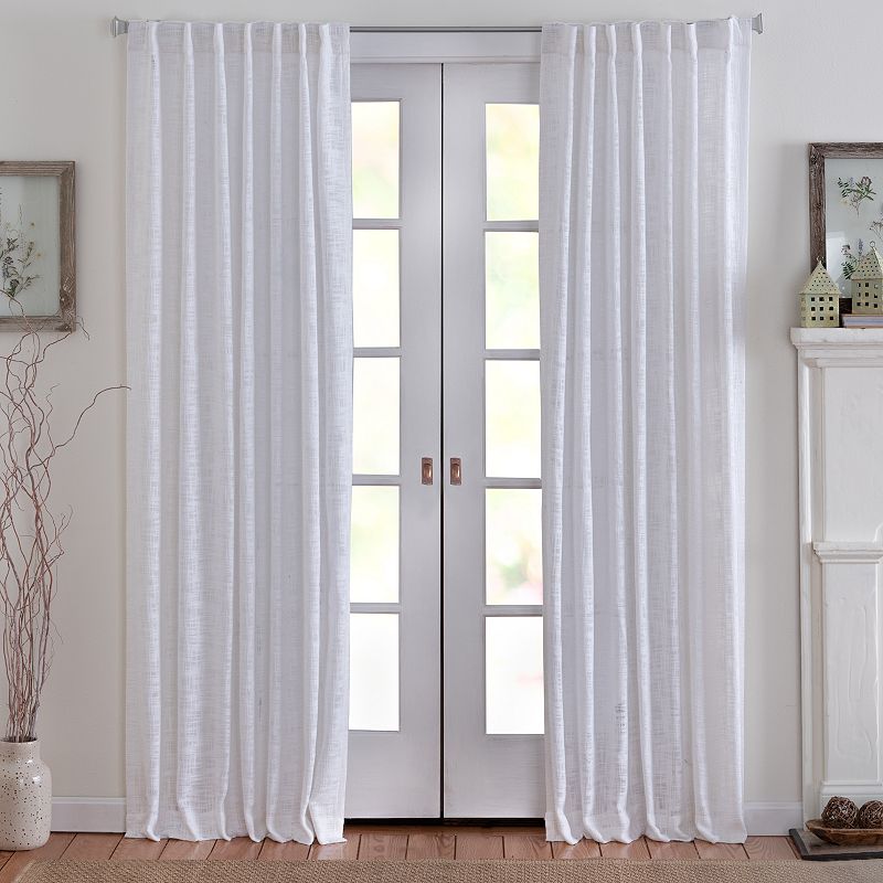 Corona Curtain Eastman Solid Back Tab Window Curtain