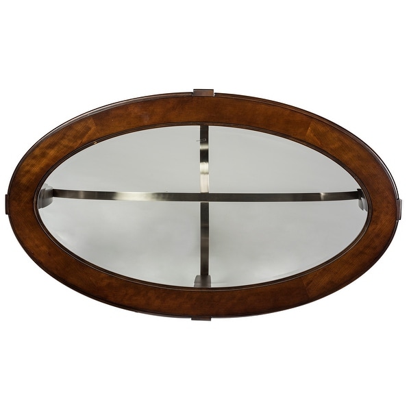 Avalon Dark Truffle Oval Cocktail Table