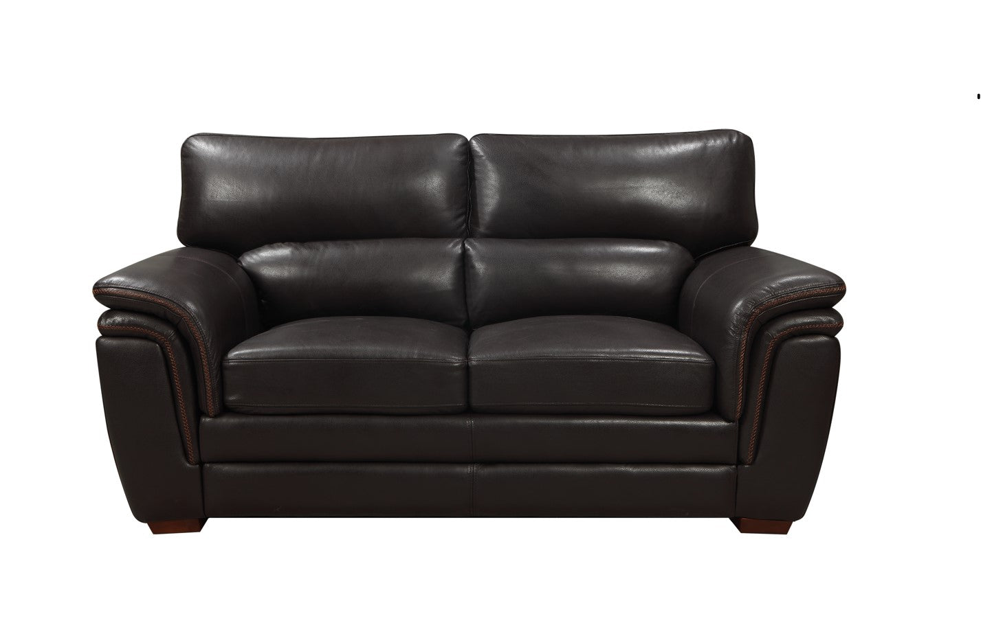 Andre Leather Loveseat