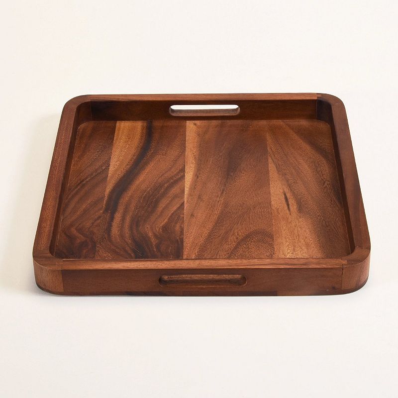 15 Square Serving Tray - Solid Bottom