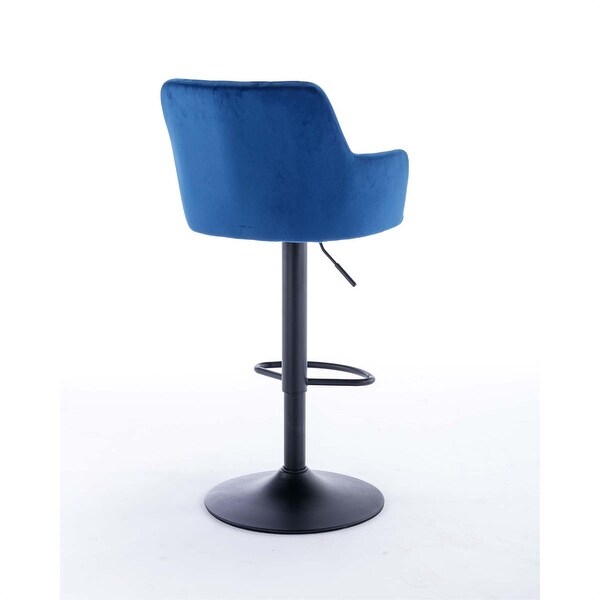 Adjustable Barstools with Back and Footrest（Set of 2）