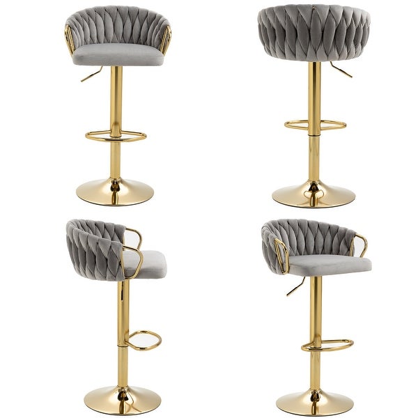 Adjustable Swivel Barstools (Set of 4)