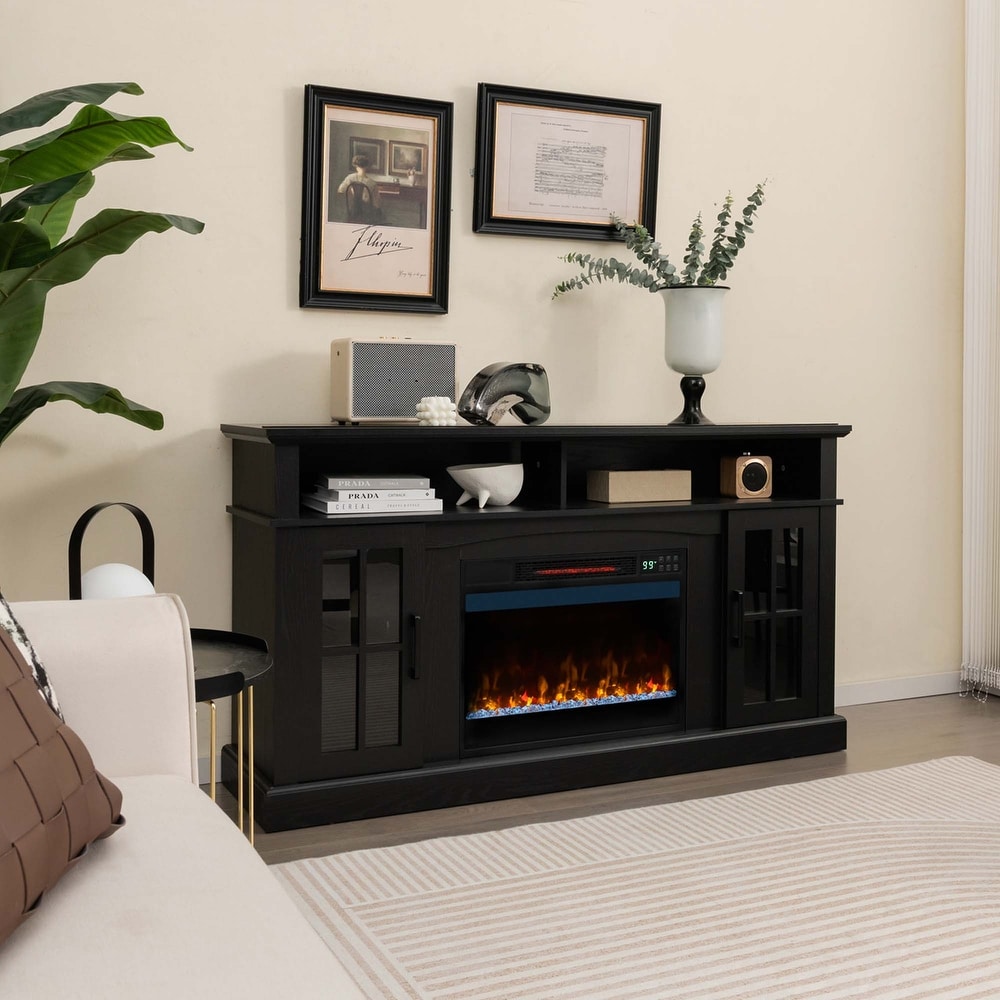 23 inch Infrared Quartz Electric Fireplace Insert with Remote Control