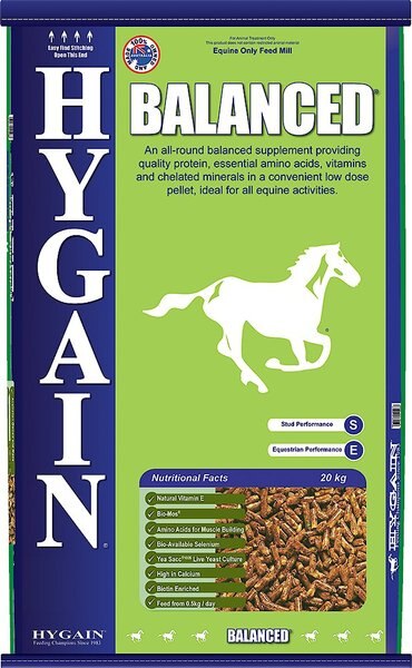 Hygain Balanced Horse Feed， 44-lb bag